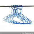 Plastic Plated Metal Blue Laundry Wire Clothes Hanger